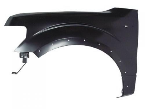 Front Fender for Ford F-150 2009-2014, Left (Driver) Side, Primed (Ready to Paint), with Wheel Opening Molding Holes - CAPA-Certified, Replacement