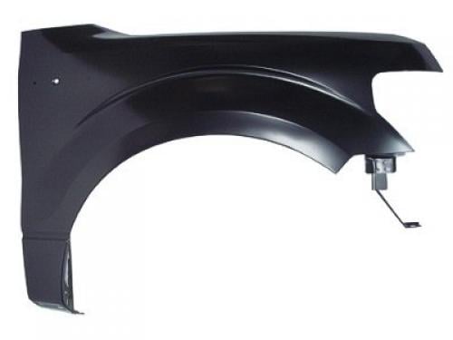 Front Fender for Ford F-150 2009-2014, Right (Passenger) Side, Black, without Wheel Opening Molding Holes, CAPA-Certified, Replacement