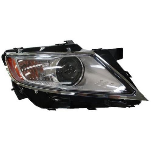 Headlight Assembly for Lincoln MKX 2011-2015, Right (Passenger), Halogen, CAPA-Certified, Replacement