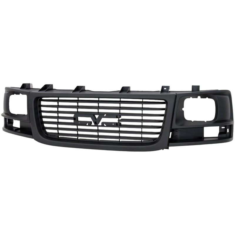 Textured Black Shell and Insert Grille for 2003-2023 GMC Savana Van with Sealed Beam Headlight, Replacement (CAPA Certified)