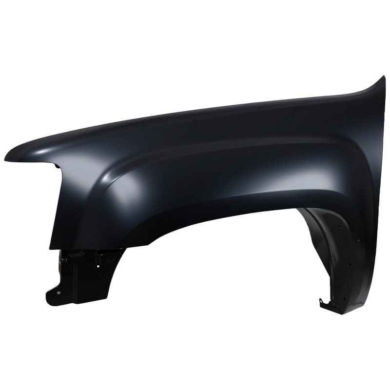 Front Fender for GMC Sierra 1500 (2007-2013), Sierra 2500/3500 (2007-2014), Left (Driver), New Body Style, Primed (Ready to Paint), Steel, Replacement