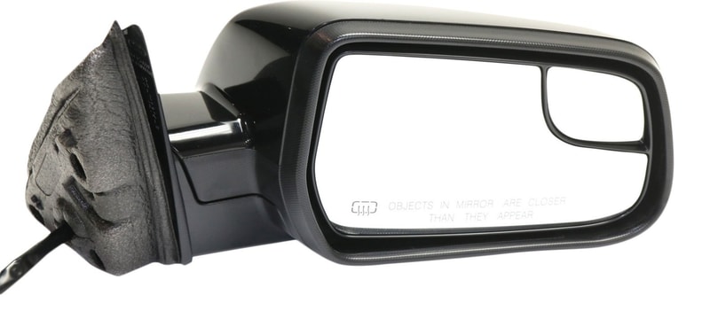 Power Mirror for Chevrolet Equinox/GMC Terrain 2010-2017, Right (Passenger), Manual Folding, Heated, Paintable, w/o Auto Dimming, Blind Spot Detection, Memory, and Signal Light, Replacement