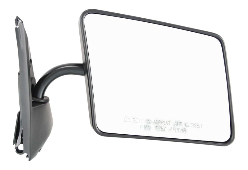 Manual Adjust Mirror for Chevrolet S10 Pickup (1982-1993)/S10 Blazer (1983-1994), Right (Passenger), Manual Folding, Non-Heated, Below Eyeline Type, Paintable, Replacement