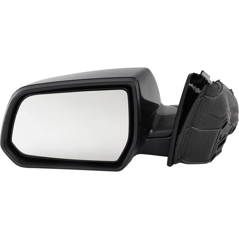 Power Mirror for GMC Acadia 2017-2019, Left (Driver), Manual Folding, Heated, Paintable, without Auto Dimming, Blind Spot Detection, Memory, and Signal Light, Replacement