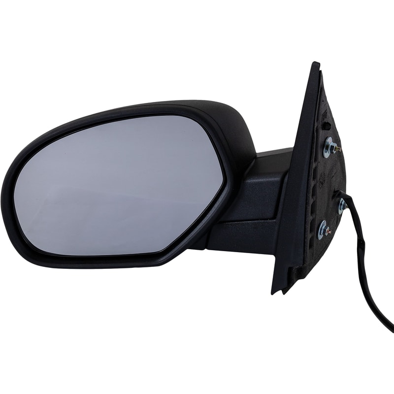 Non-Towing Power Mirror for Silverado 2500 HD/3500 HD (2007-2014), Sierra 2500 HD/3500 HD (2007-2010) by Chevrolet/GMC, Left (Driver), Manual Folding, Non-Heated, Textured, w/o Signal Light, Replacement