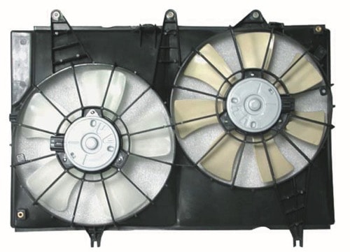 Radiator Fan/Motor Assembly for 2003 - 2007 Cadillac CTS, Engine/Radiator Cooling Fan Assembly, Motor/Blade/Shroud Assembly, Replacement,  25708388-PFM