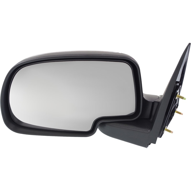 Manual Adjust Mirror for Chevrolet Silverado/GMC Sierra 1999-2006, Left (Driver) Side, Non-Towing, Manual Folding, Non-Heated, Chrome, Includes 2007 Classic, Replacement