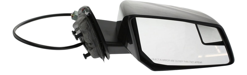 Power Mirror for GMC Acadia/Acadia Limited 2009-2017, Right (Passenger), Manual Folding, Heated, Paintable, with In-housing Signal Light, without Auto Dimming, Blind Spot Detection, and Memory, Replacement