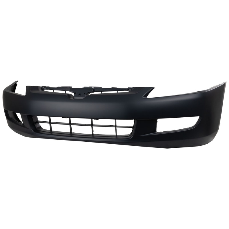 Front Bumper Cover for Honda Accord 2003-2005, Primed (Ready to Paint), with Fog Light Holes, 6 Cylinder, Manual Transmission, 6 Speed, Coupe, Replacement