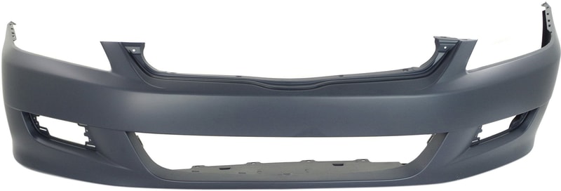 Front Bumper Cover for Honda Accord 2006-2007 Coupe, Primed (Ready to Paint), with Fog Light Holes, Replacement