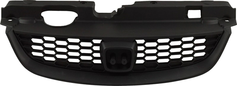 Plastic Grille Insert for Honda Civic Coupe 2004-2005, Painted Black Shell and Insert, Replacement
