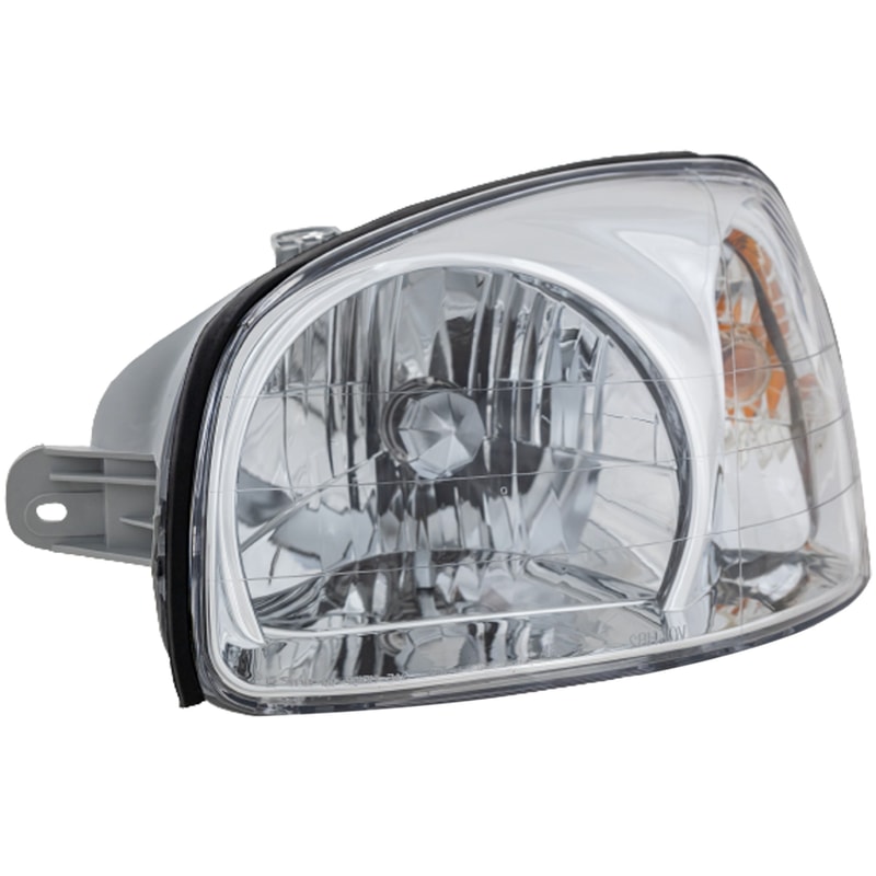 Headlight Assembly for Hyundai SANTA FE 2001-2003, Left (Driver), Halogen, To March 3, 2003, Replacement