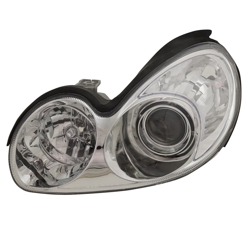 Headlight Assembly for Hyundai Sonata 2002-2005, Left (Driver), Halogen, Replacement