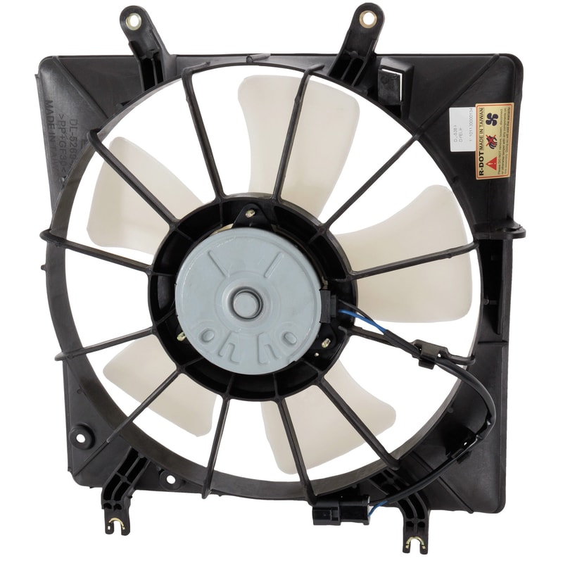 Radiator Fan Shroud Assembly for Honda Accord 2003-2007, Left, 6-Cylinder Engine, Replacement