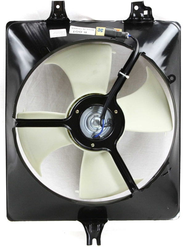 A/C Condenser Fan Assembly for Honda Accord 1998-2002, Right (Passenger), 6 Cylinder, Coupe/Sedan, Replacement