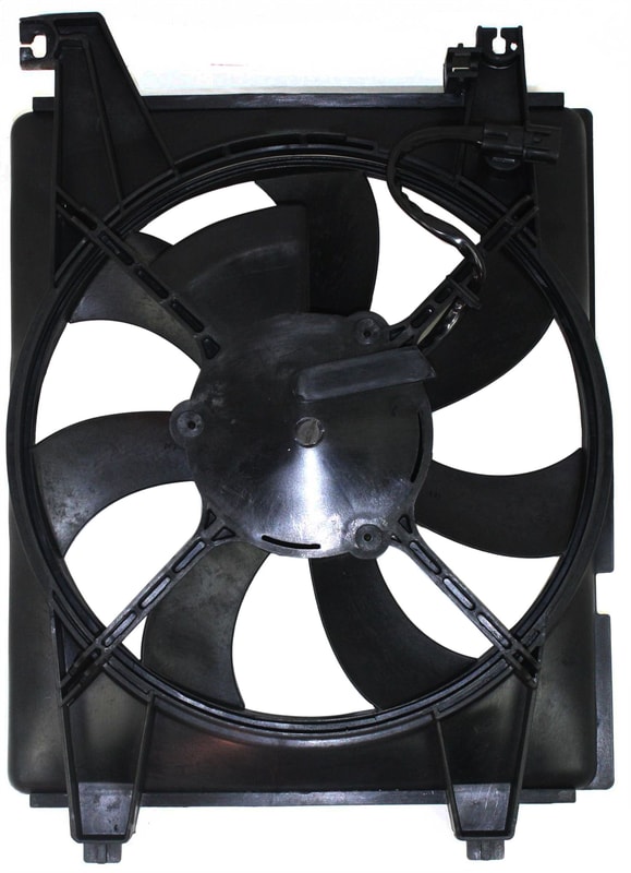 A/C Fan Shroud Assembly for 2001-2006 Hyundai Elantra / 2003-2008 Tiburon, Replacement