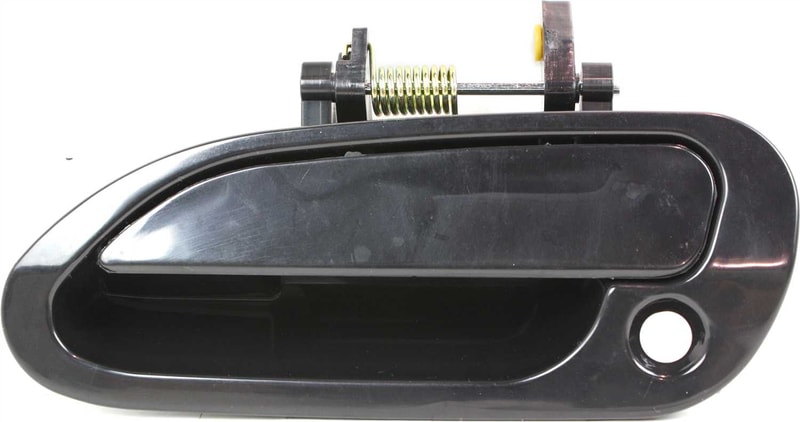 Exterior Front Door Handle for Honda Accord 1998-2002, Left (Driver), Smooth Black with Keyhole, Sedan, Suitable for Japan/USA Built, Replacement