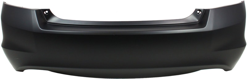 Rear Bumper Cover for Honda Accord 2008-2012 Sedan, 6 Cylinder, Primed (Ready to Paint), with Dual Exhaust Holes, Replacement