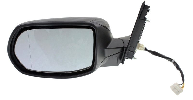 Power Mirror Left (Driver) for Honda CR-V EX-L Model 2012-2014, Manual Folding, Heated, Paintable, without Auto Dimming, Blind Spot Detection, Memory and Signal Light, Replacement