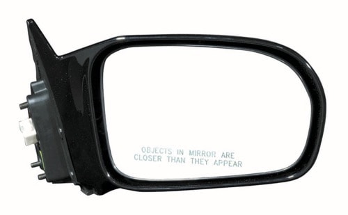 Right (Passenger) Side View Mirror Assembly for 2001 - 2005 Honda Civic EX 2 Door Coupe, Outside Mirror with Cover, Glass, Power Remote, Black - Paint to Match,  76200S5PA21ZA, Replacement
