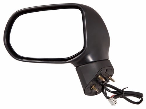 Left (Driver) Outside Rear View Mirror Glass for 2006-2011 Honda Civic EX 4 Door Sedan + LX 4 Door Sedan, Nighthawk Black, Japan Built,  76250SNAA01ZC, B92P Code, Replacement