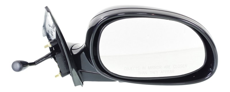 Manual Remote Mirror Right (Passenger) for Honda Civic 1992-1995, Manual Folding, Paintable, Non-Heated, Suitable for Coupe/Hatchback, Replacement