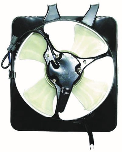 Condenser Fan for 1997 - 1998 Honda CR-V A/C Condenser, Includes Motor/Blade/Shroud,  HO3113105, Replacement