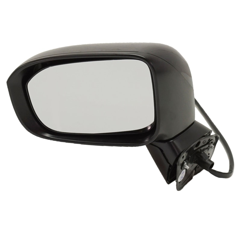 Power Mirror for Honda Civic 2014-2015, Left (Driver), Manual Folding, Heated, Paintable, without Auto Dimming, Blind Spot Detection, Memory, Signal Light, Replacement