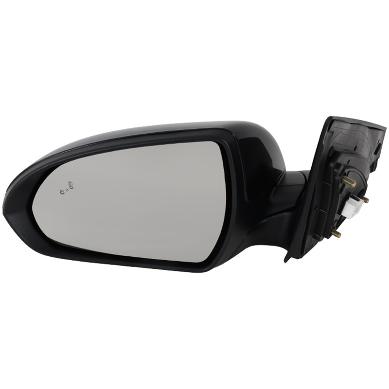 Power Mirror for Hyundai Elantra 2019-2020, Left (Driver), Manual Folding, Heated, Paintable, with Blind Spot Glass and In-Housing Signal Light, Memory, without Auto Dimming, USA Built Vehicles, Replacement