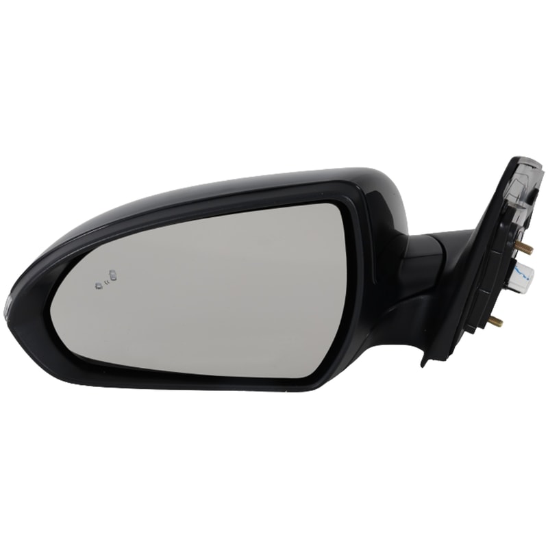Power Mirror for Hyundai Elantra 2019-2020, Left (Driver), Manual Folding, Heated, Paintable, with Blind Spot Detection, In-Housing Signal Light, Memory, without Auto Dimming, Korea Built Vehicle, Replacement