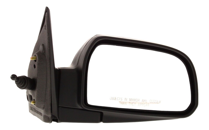 Manual Remote, Manual Folding Mirror for Hyundai Tucson 2005-2009, Right (Passenger), Non-Heated, Textured, Replacement