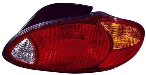Right (Passenger) Rear Tail Light Assembly for 1999 - 2000 Hyundai Elantra, 4 Door Sedan,  9240229550, Replacement