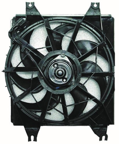 Radiator Cooling Fan Assembly for 1995 - 1999 Hyundai Accent SOHC Engine, Includes Motor, Blade, Shroud,  HY3115101 - Replacement