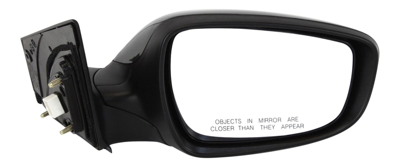 Power Mirror for Hyundai Elantra 2011-2013, Right (Passenger), Manual Folding, Heated, Paintable, without Auto Dimming, Blind Spot Detection, Memory and Signal Light, Replacement