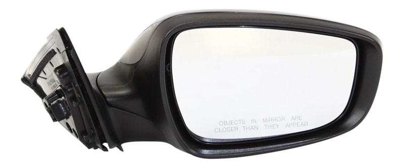 Mirror for Hyundai Veloster 2012-2017, Right (Passenger), Power Controlled, Manual Folding, Heated, Paintable, with Signal Light, without Panoramic Roof, Replacement