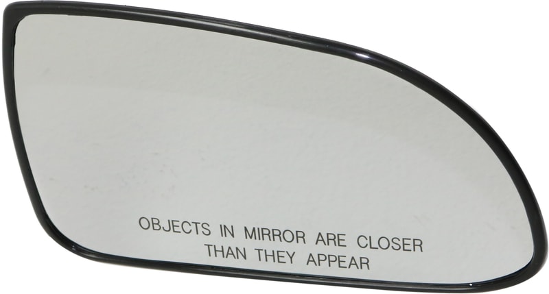 Mirror Glass for Hyundai Accent 2000-2002, Right (Passenger), Heated, with Backing Plate, Sedan/Hatchback up to 11/1/2001, Replacement
