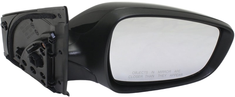 Power Mirror for Hyundai Accent 2012-2017, Right (Passenger), Manual Folding, Heated, Paintable, with In-housing Signal Light, without Auto Dimming, Blind Spot Detection and Memory, Replacement