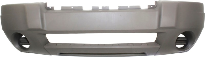 Front Bumper Cover for 2004 Grand Cherokee, Textured Gray, Suitable for Laredo Model, without Fog Light Holes, Replacement by Jeep