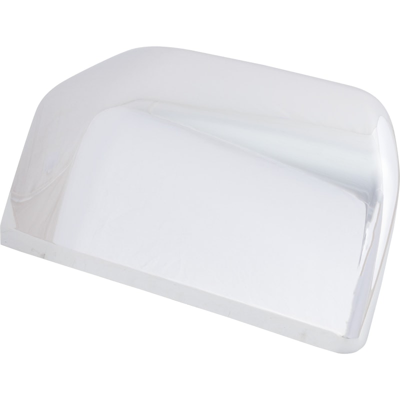 Mirror Cover for Ford F-150 Pickup 2015-2020, Right (Passenger), Standard, Non-Towing, without Signal Light, Crew/Extended Cab, Excluding Raptor Model, Chrome, Replacement