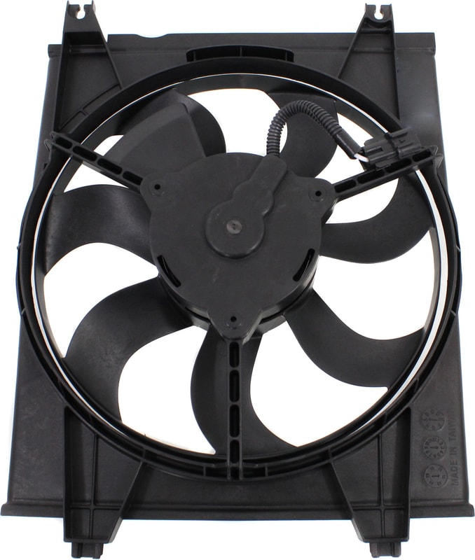 Radiator Fan Assembly for Kia Spectra 2004-2009, Right (Passenger), New Body Style, Replacement