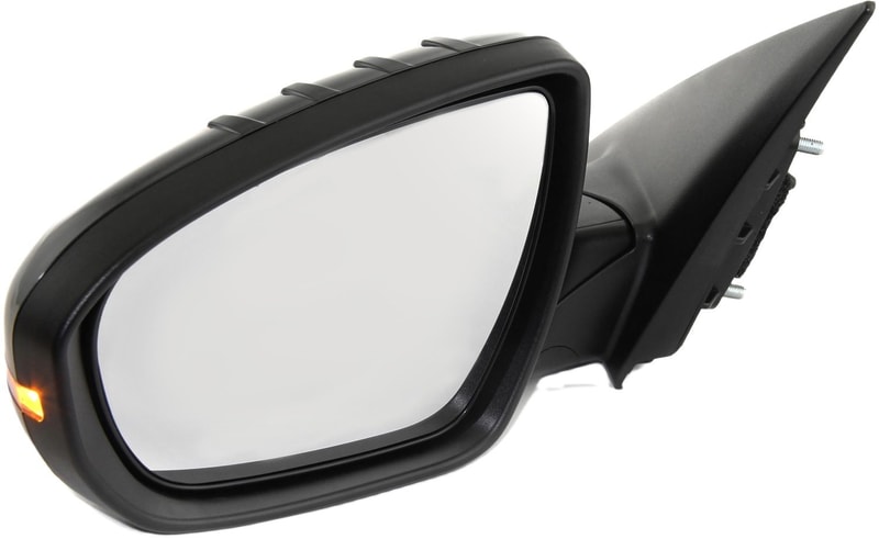 Power Mirror for Kia Optima 2011-2013, Left (Driver) Side, Manual Folding, Heated, Paintable, with Signal Light, Suitable for Korea/USA Built Vehicle, Replacement