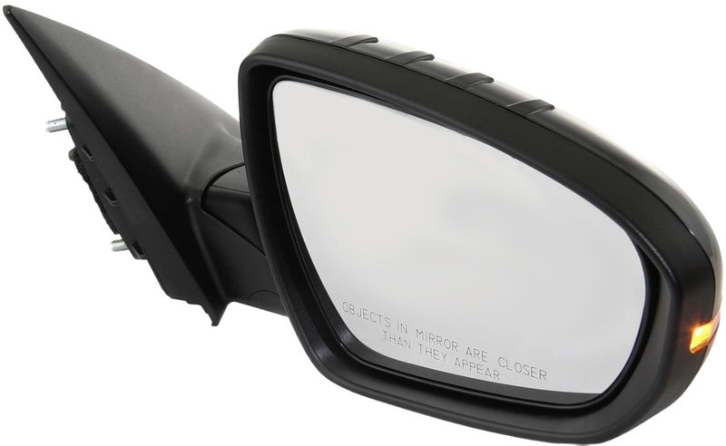 Right (Passenger) Side Mirror for Kia Optima 2011-2013, Power, Manual Folding, Heated, Paintable, with Signal Light, Suitable for Korea/USA Built Vehicle, Replacement