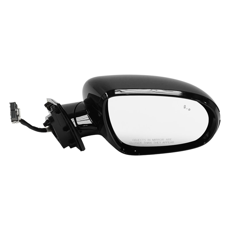 Power Folding Heated Mirror for Kia Sorento 2016-2018, Right (Passenger) Side, Paintable, with Blind Spot Detection and Signal Light, without Memory, Replacement
