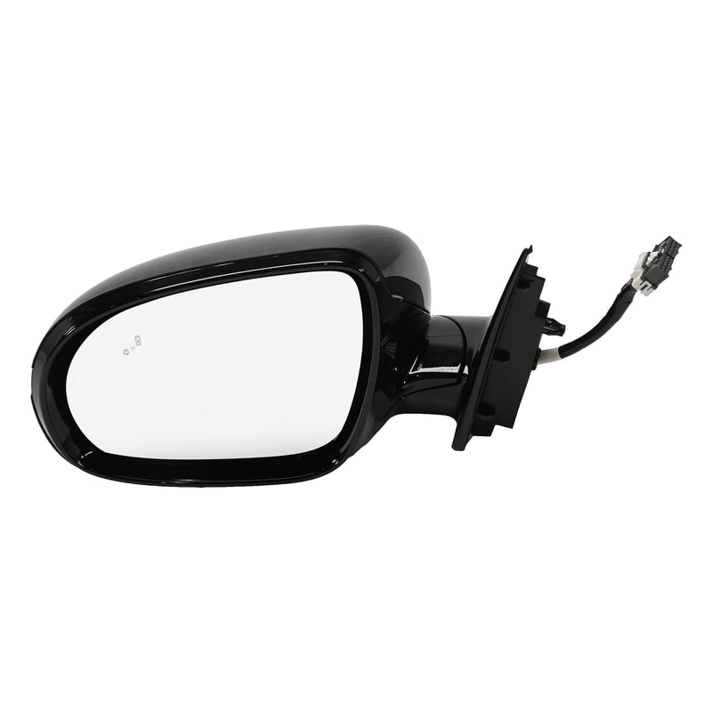 Power Folding Mirror for Kia Sorento 2016-2018, Left (Driver), Heated, Paintable, with Blind Spot Detection, Memory, and Signal Light, Replacement