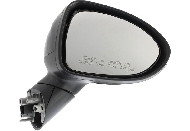 Power Heated Paintable Manual Folding Mirror for Kia RIO Hatchback/Sedan 2012-2014, Right (Passenger) Side, w/o Signal Light, Replacement