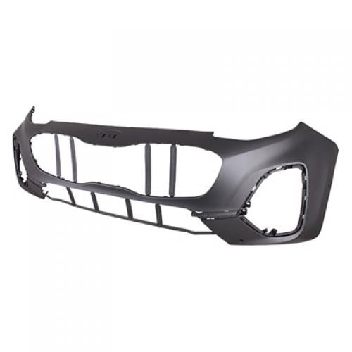 Front Bumper Cover for SPORTAGE 2020-2022, Primed (Ready to Paint), with Parking Aid Sensor Holes, AWD (All-Wheel Drive) - CAPA-Certified, Replacement
