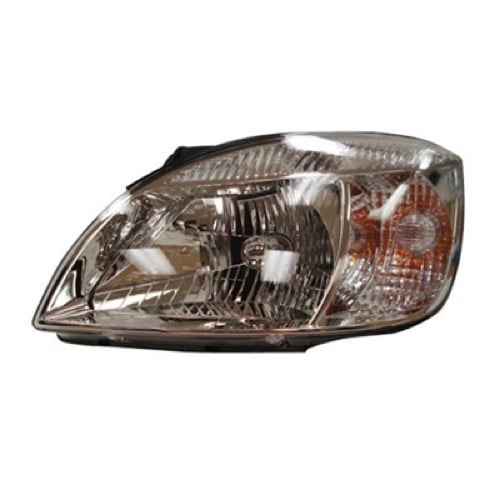 Headlight Assembly for Kia RIO/RIO5 2006-2008, Left (Driver), Halogen, Hatchback/Sedan, CAPA-Certified, Replacement