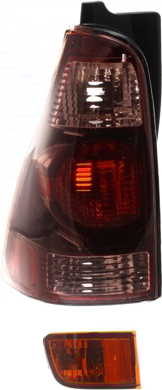 Tail Light for Toyota 4Runner, 2003-2005, Left (Driver) Side, 2-Piece Kit, Includes Bumper Reflector, Replacement