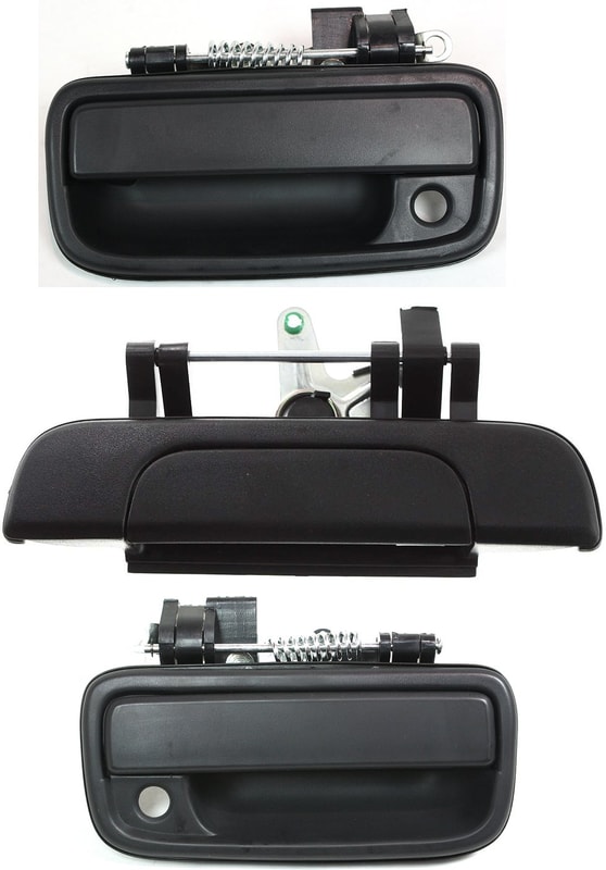 Exterior Front Door Handle Set for Toyota Tacoma 1995-2004, Right (Passenger), Left (Driver) and Tailgate Handle, 3-Piece Replacement Kit