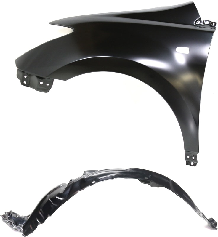 Front Fender Left (Driver) for SCION XA 2004-2006, 2-Piece Kit with Fender Liner Replacement